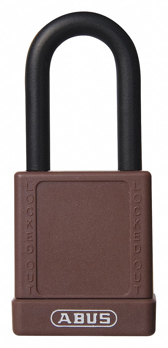 Lockout Padlock, KA, Brown, 1-3/4"H, PK6