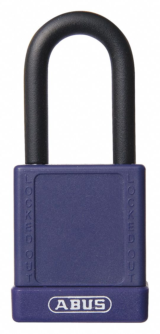 Lockout Padlock, KA, Purple, 1-3/4"H, PK3