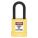 LOCKOUT PADLOCK, KEYED DIFFERENT, ALUMINUM, STANDARD BODY, HARDENED STEEL, YELLOW
