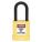 LOCKOUT PADLOCK, KEYED DIFFERENT, ALUMINUM, STANDARD BODY, HARDENED STEEL, YELLOW