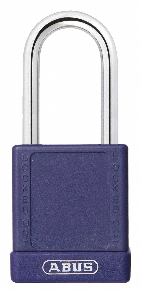Lockout Padlock, KD, Purple, 1-3/4"H, PK6