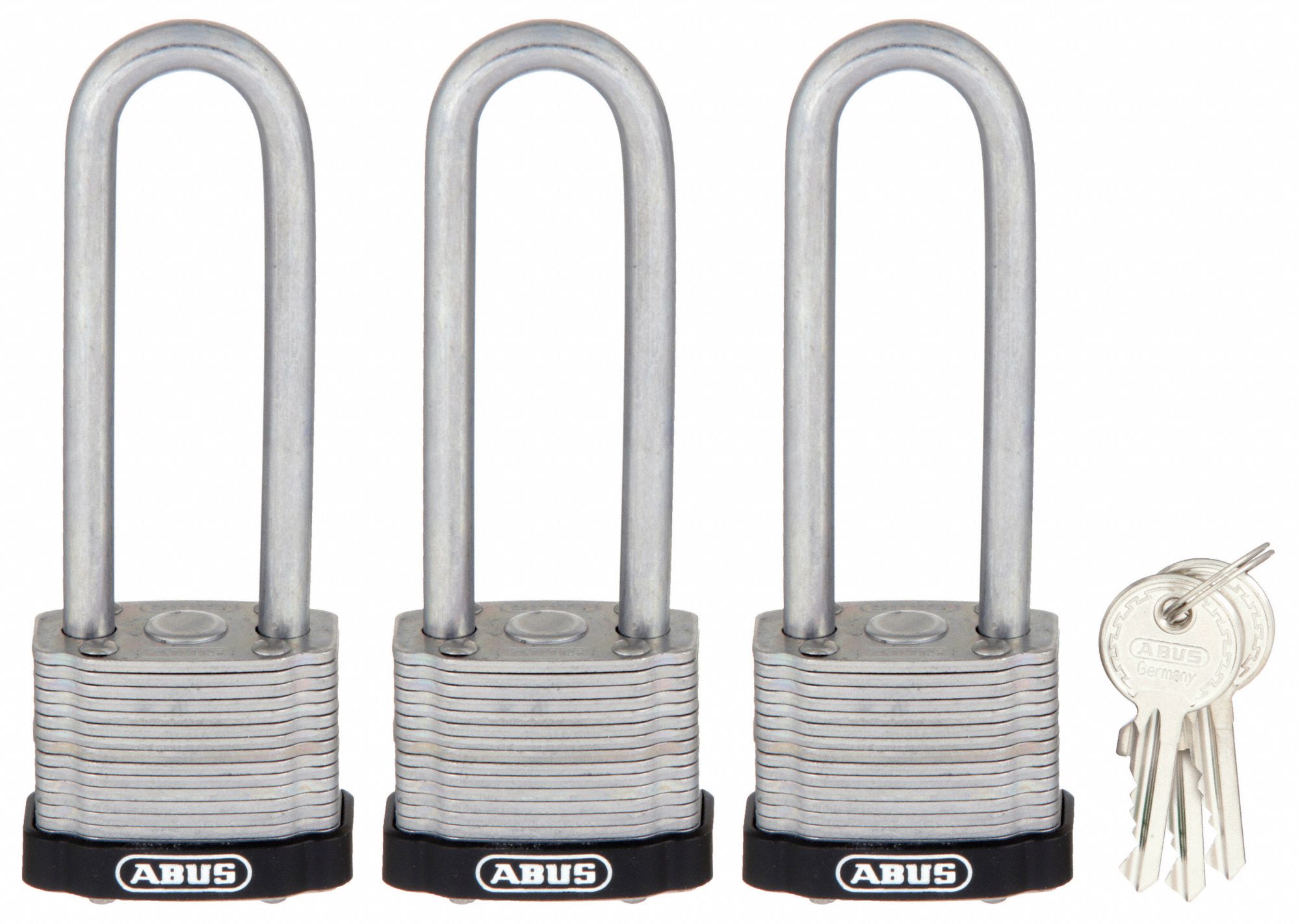 Keyed Padlock, Alike, 1-1/2"W, PK3