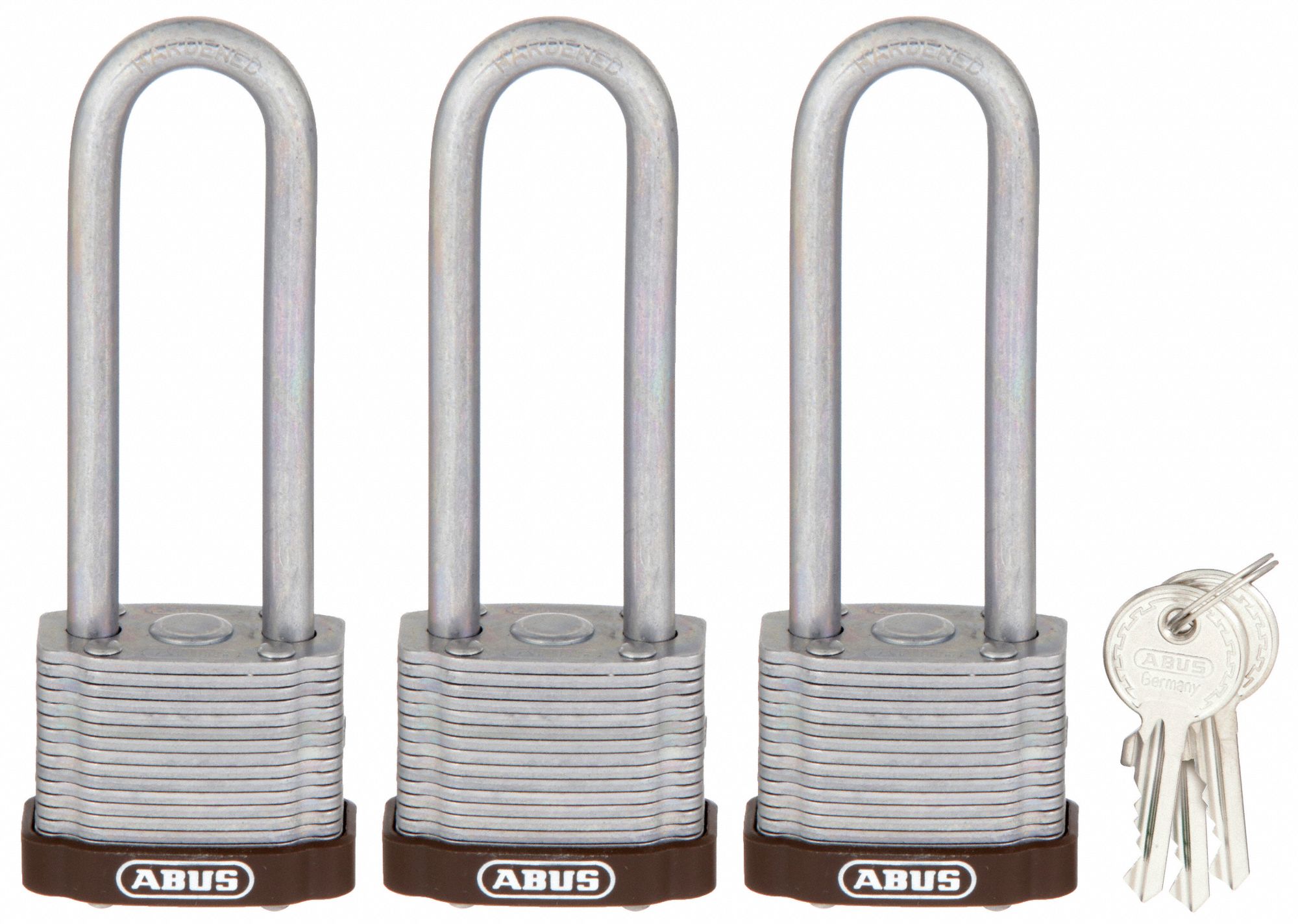 Keyed Padlock, Alike, 1-1/2"W, PK3