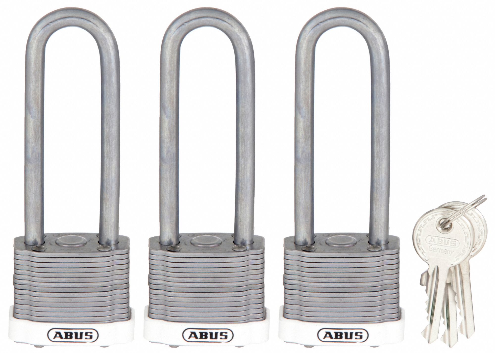 Keyed Padlock, Alike, 1-1/2"W, PK3