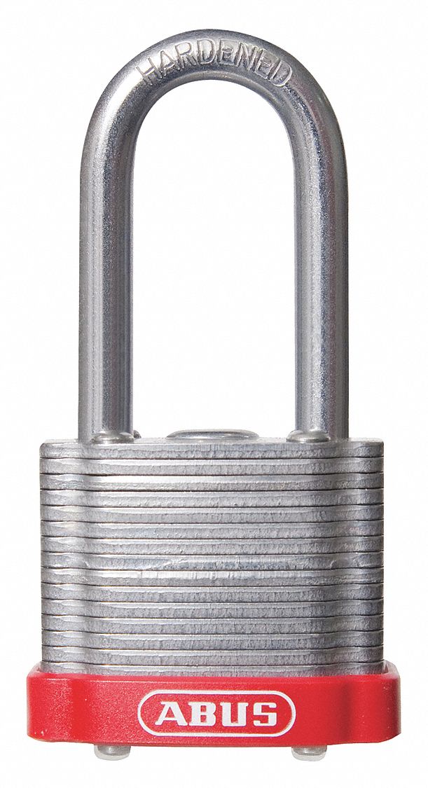 Keyed Padlock, Different, 1-1/2"W, PK6