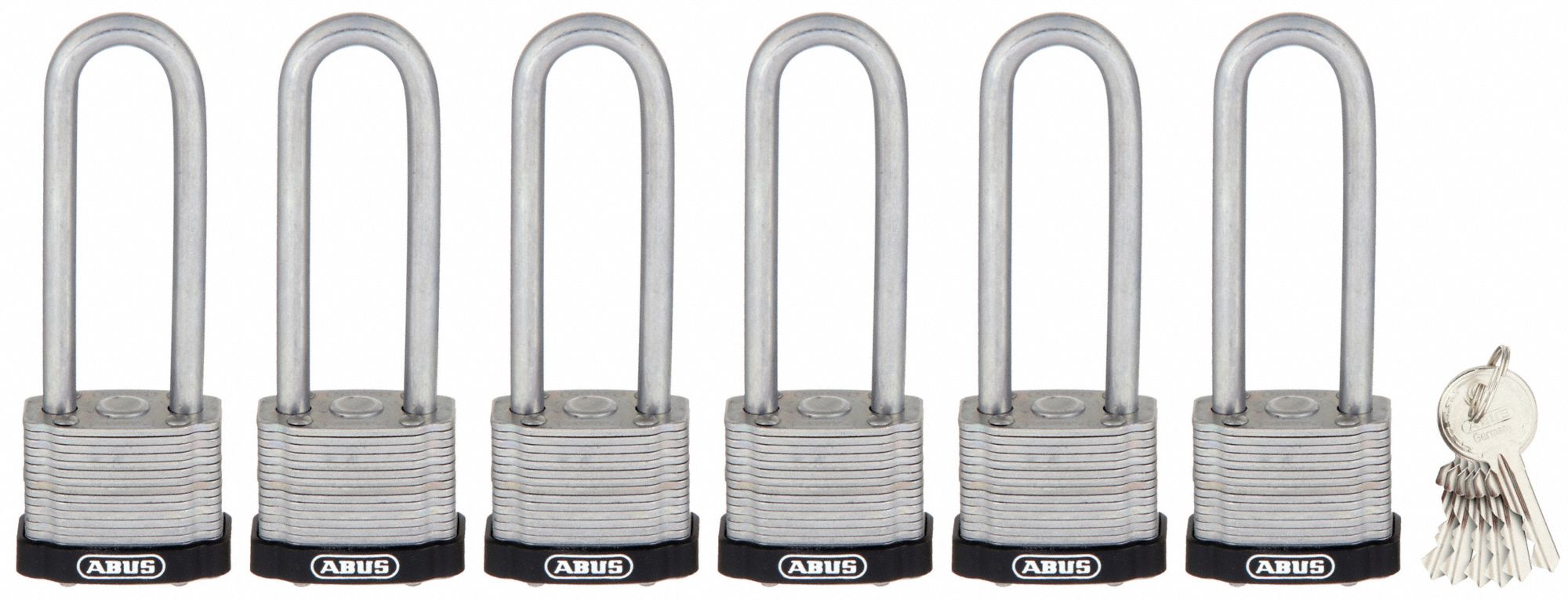 Keyed Padlock, Alike, 1-1/2"W, PK6