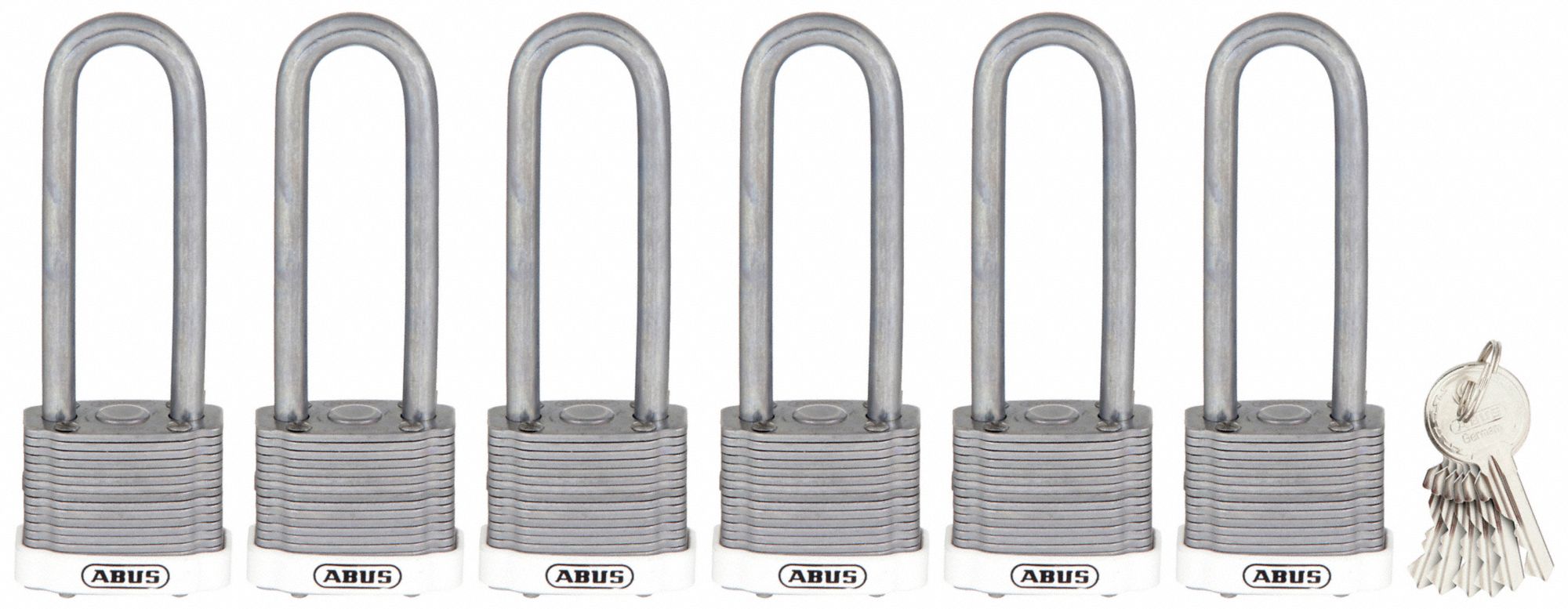 Keyed Padlock, Alike, 1-1/2"W, PK6