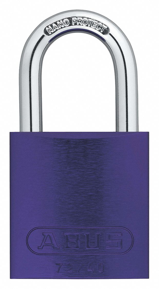 Keyed Padlock, Different, 1-1/2"W, PK6