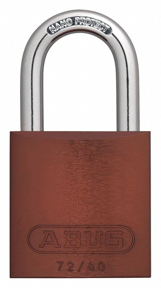 ABUS, Keyed Different, Aluminum, Keyed Padlock 45WP1819367 Grainger