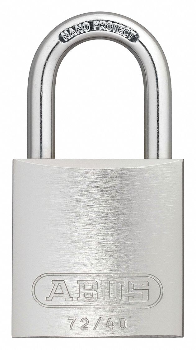 ABUS, Keyed Different, Aluminum, Keyed Padlock 45WM4009188 Grainger