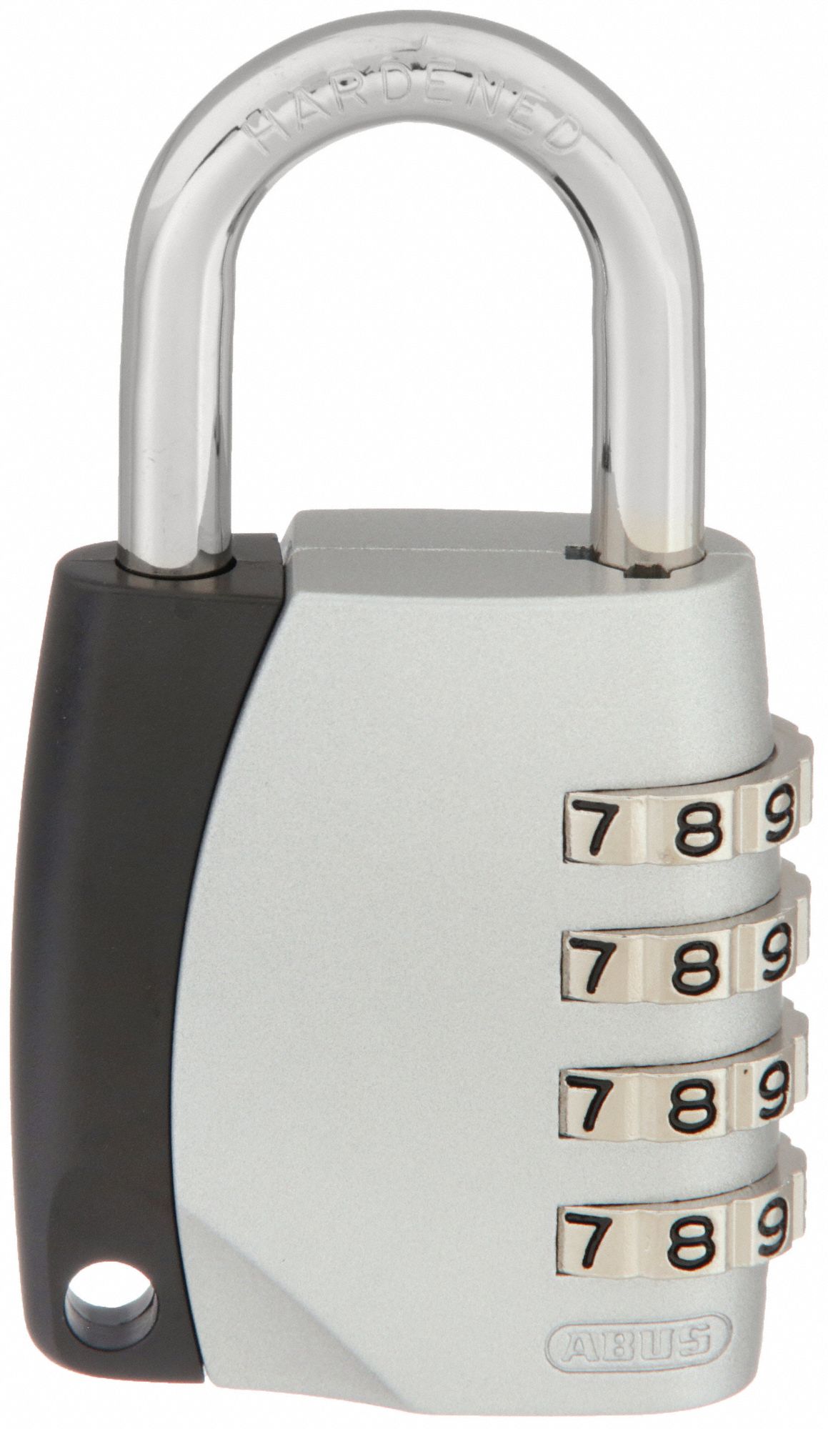 COMBINATION PADLOCK,SIDE,SILVER