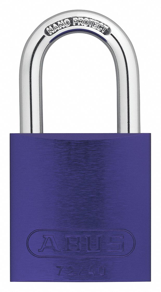 ABUS KEYED PADLOCK, KEYED ALIKE, ALUMINUM, STANDARD BODY, HARDENED ...