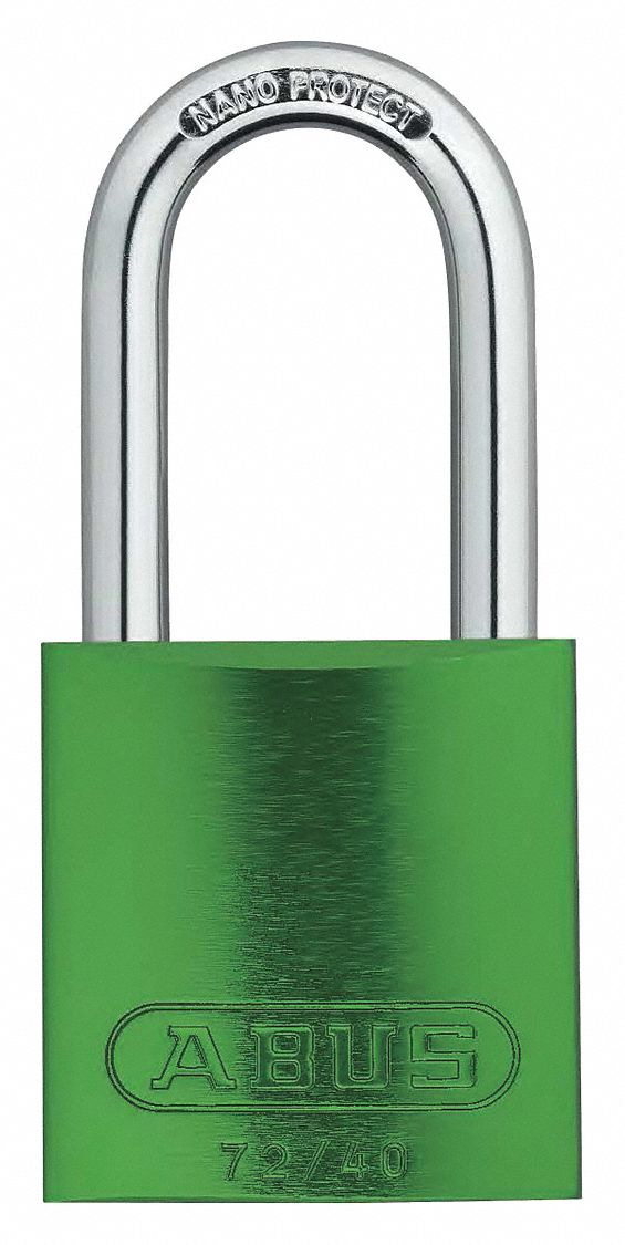 Keyed Padlock, Different, 1-1/2"W, PK3