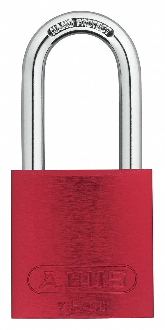Keyed Padlock, Different, 1-1/2"W, PK3