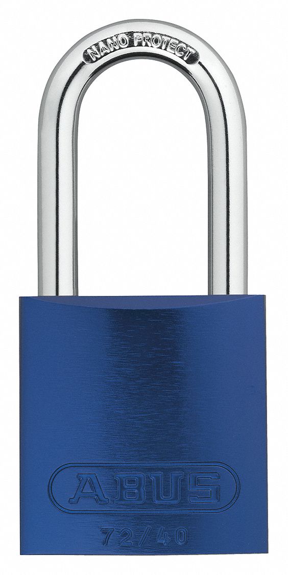 ABUS, Keyed Different, Aluminum, Keyed Padlock 45WP6019348 Grainger