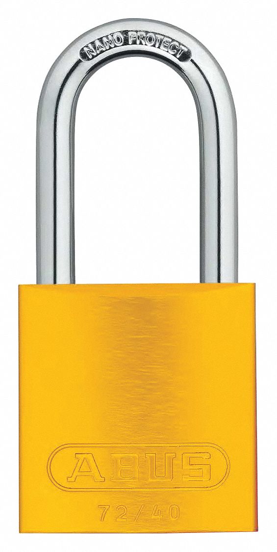 Keyed Padlock, Different, 1-1/2"W, PK3