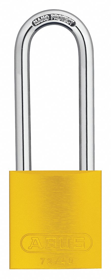 Keyed Padlock, Different, 1-1/2"W, PK6