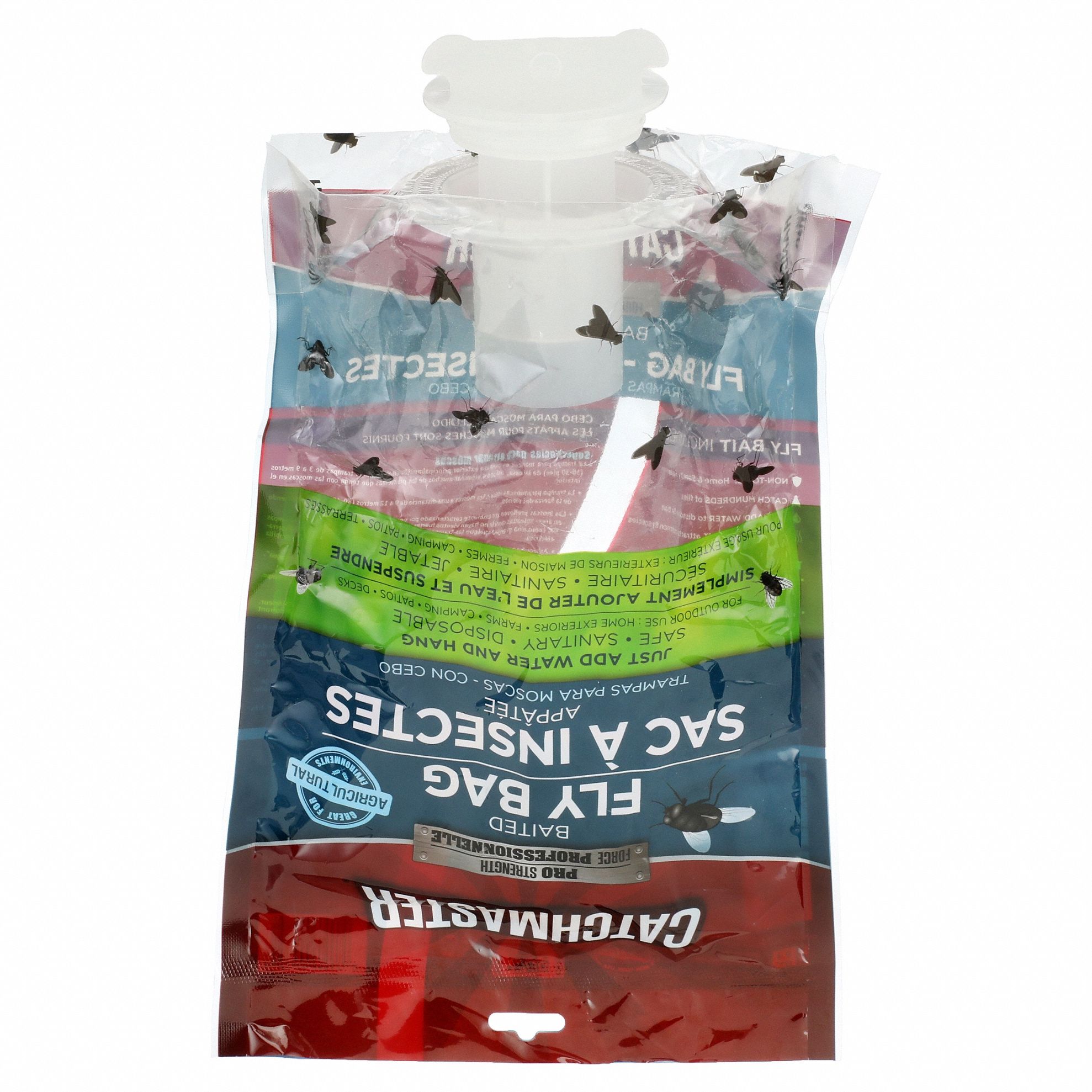 FLY TRAP, FOR USE ON FLYING INSECTS, BAG TRAP, OUTDOOR USE