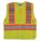 SAFETY VEST, ANSI CLASS 2, L/XL, GREEN, MESH BACK/POLYESTER, HOOK & LOOP