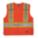 HIGH-VISIBILITY VEST,ORANGE,SZ 4XL/5XL