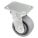 KINGPINLESS PLATE CASTER, 5 IN WHEEL DIAMETER, 1250 LB, 6½ IN MOUNTING H, NYLON