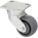 KINGPINLESS PLATE CASTER, 4 IN WHEEL DIAMETER, 350 LB, 5⅝ IN MOUNTING H, NYLON, HARD