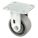 KINGPINLESS PLATE CASTER, 5 IN WHEEL DIAMETER, 500 LB, 6½ IN MOUNTING H, NYLON, HARD