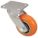 EASY-SWIVEL EXTENDED-LEAD KINGPINLESS PLATE CASTER, 5 IN WHEEL DIAMETER, 750 LB, FIRM
