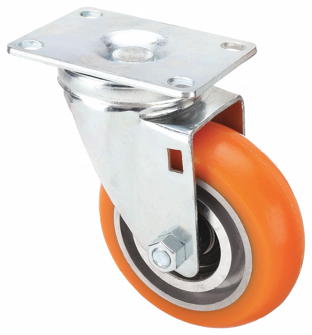 ROULETTE PLAQUE PIVOT,POLYURETHANE,400LB