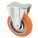 STANDARD PLATE CASTER, 5 IN WHEEL DIAMETER, 450 LB, 6¼ IN MOUNTING H, RIGID CASTER