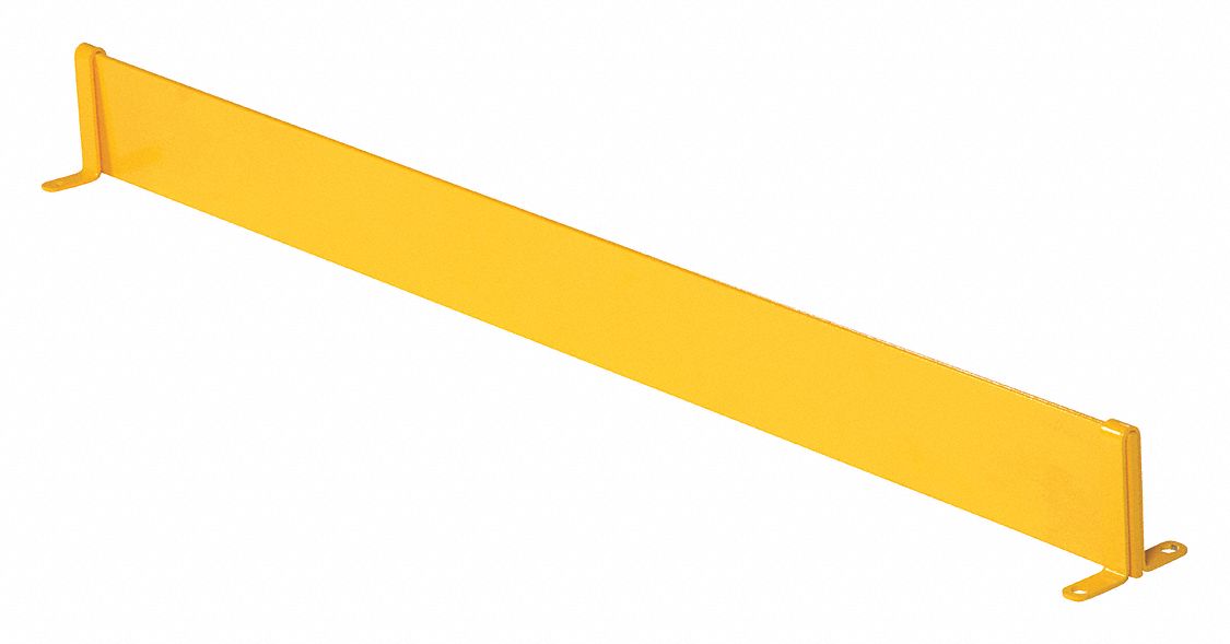 OPTIONAL SQUARE SAFETY HANDRAIL TOEBOARD, YELLOW, 44 5/8 IN L, STEEL