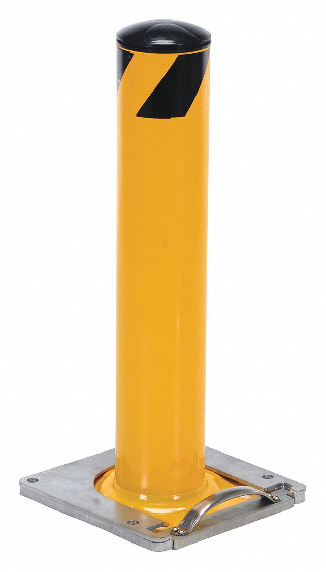 GRAINGER APPROVED 42 in Removable Steel Bollard with 5 1/2 in Outside ...