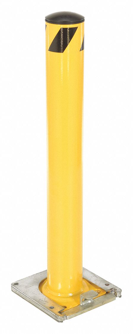 GRAINGER APPROVED 1735 Bollard Cover,4 In Dia.,56 In H,Yellow 