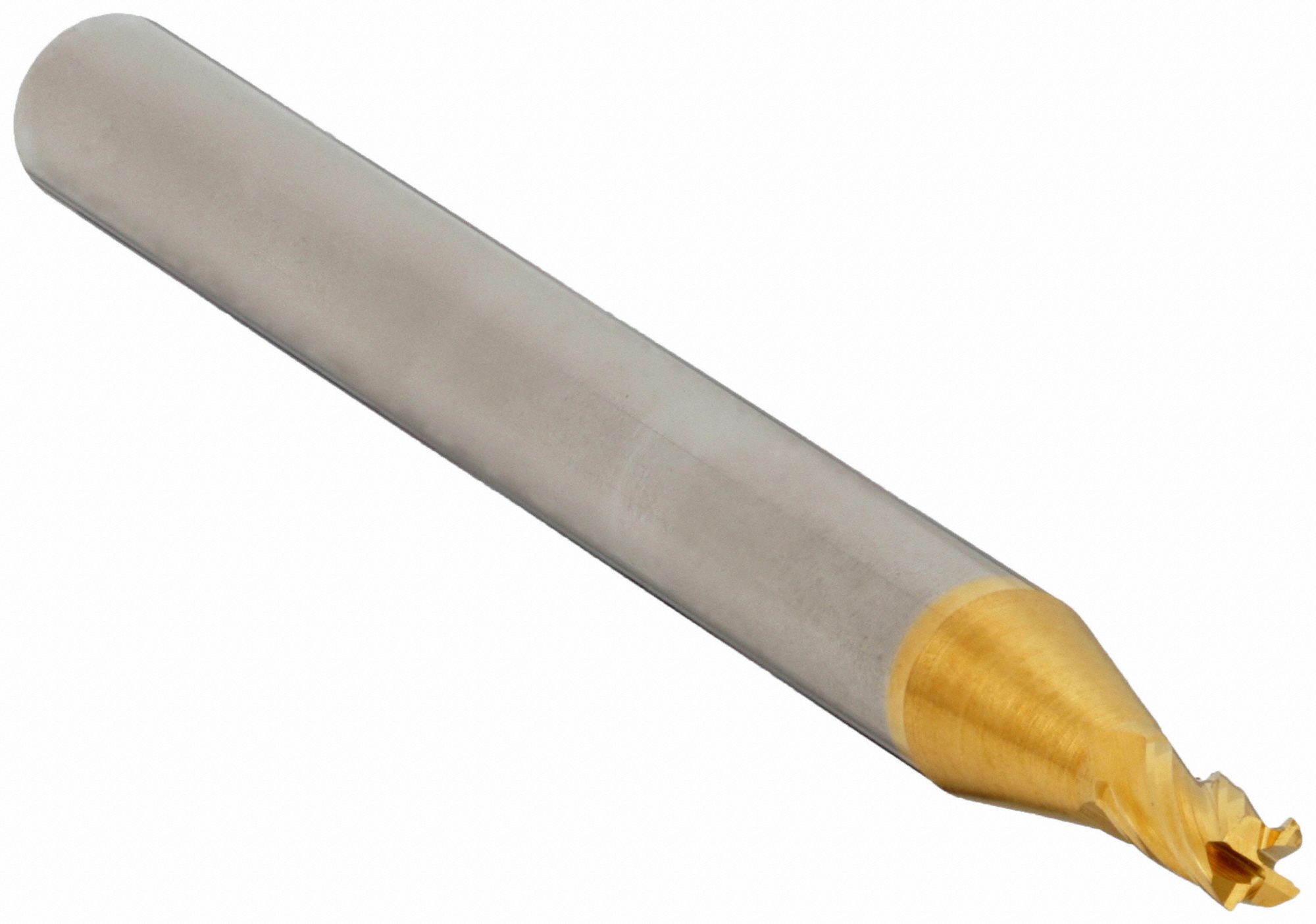 Square End Mill: Carbide, TiN Coated, 4 Flute, 7/64" Mill Dia, 7/32" LOC, 1-1/2" OAL