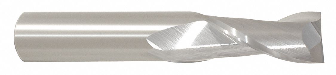 Square End Mill: Carbide, TiCN Coated, 2 Flute, 6 mm Mill Dia, 19 mm LOC, 63 mm OAL