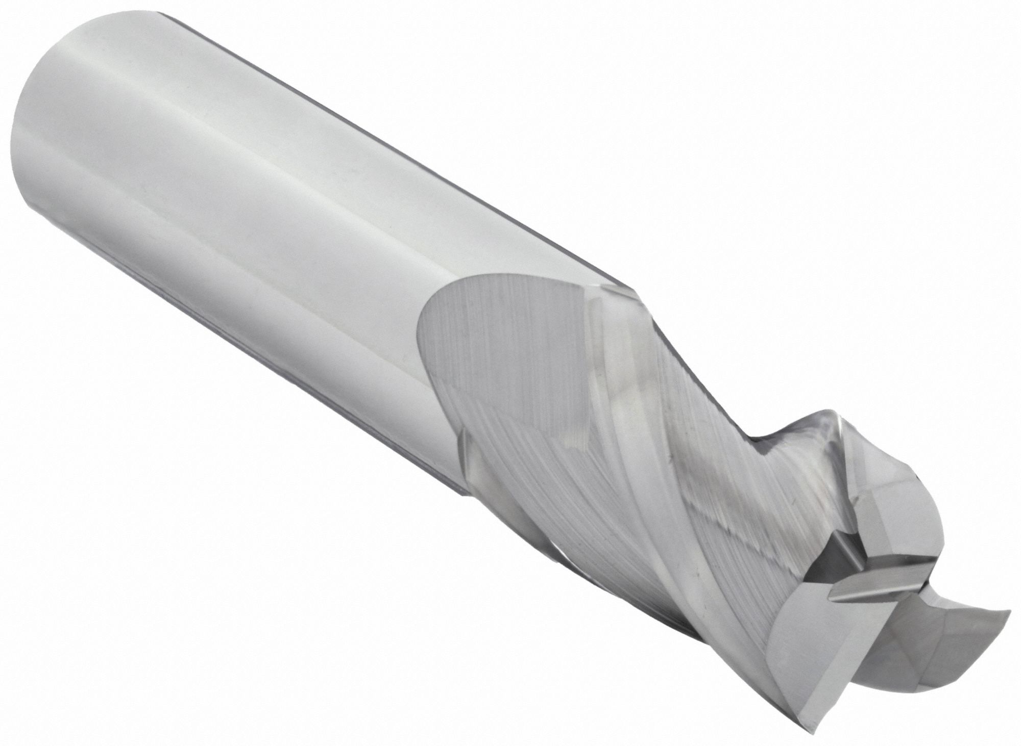 Square End Mill: Carbide, 3 Flute, 7/8" Mill Dia, 1-1/2" LOC, 4" OAL