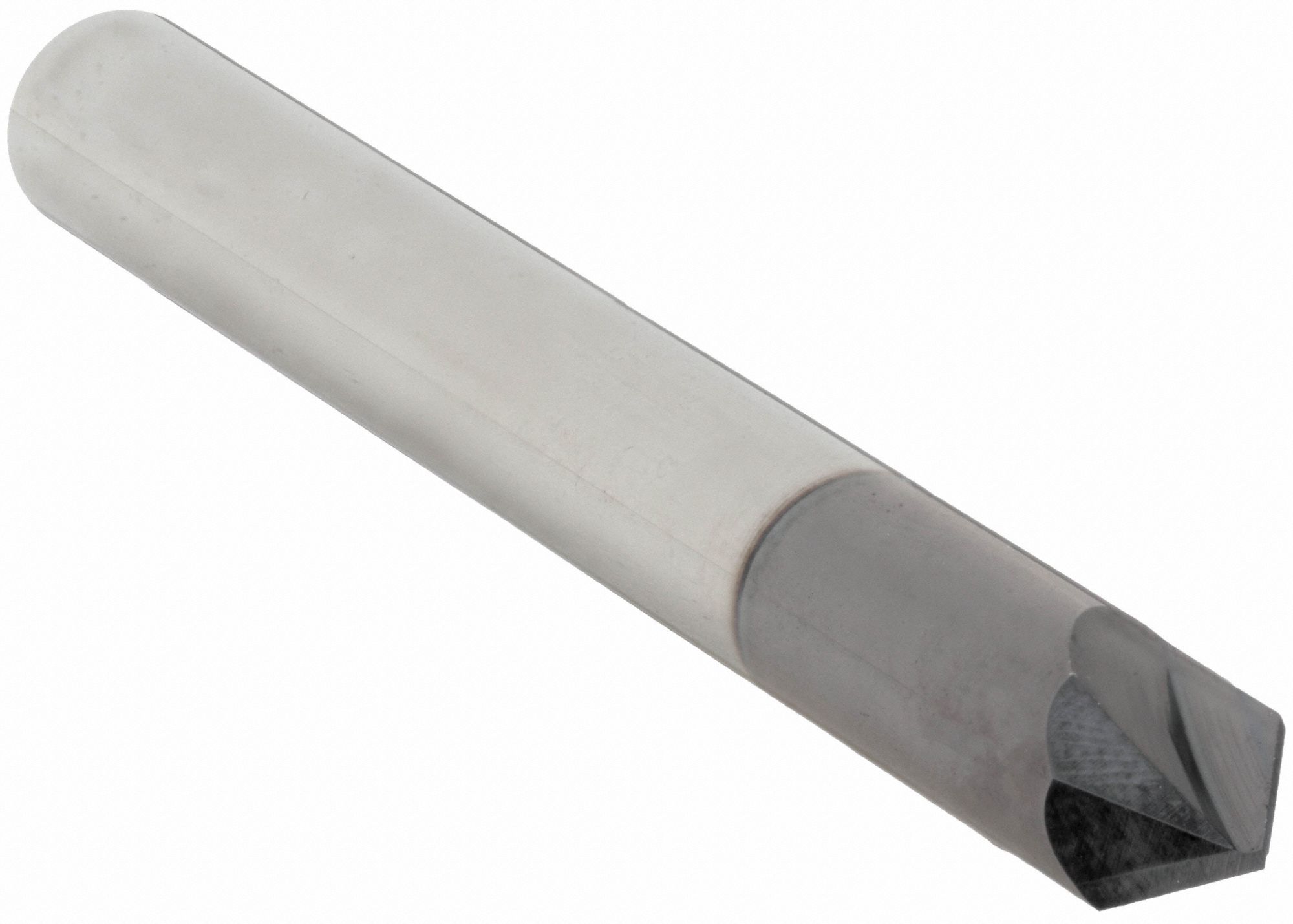 Chamfer Mill: Carbide, AlTiN Coated, 2 Flute, 82°, 1/4" Mill Dia, 2-1/2" OAL