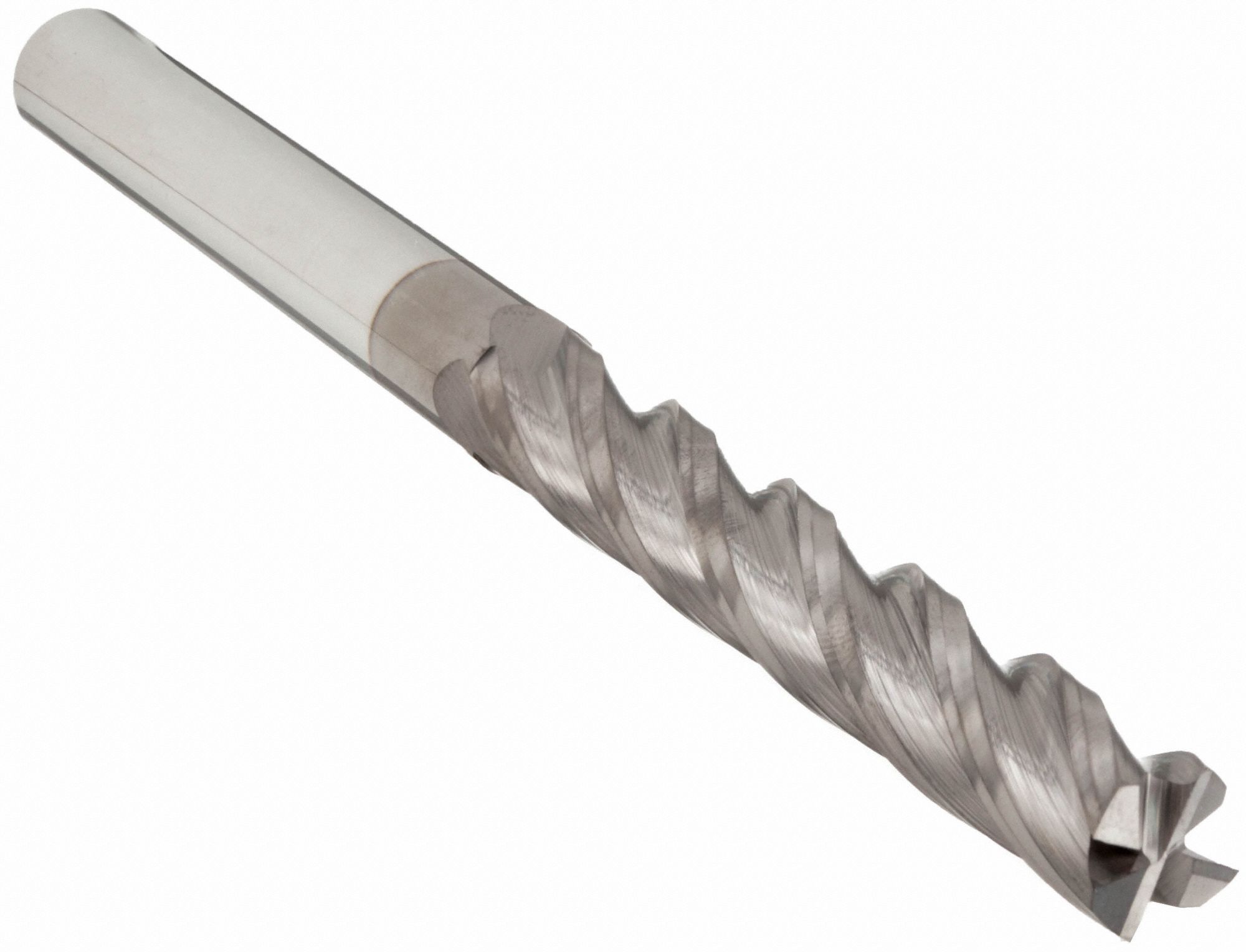 Square End Mill: Carbide, TiCN Coated, 4 Flute, 5/8" Mill Dia, 1-1/2" LOC, 6" OAL