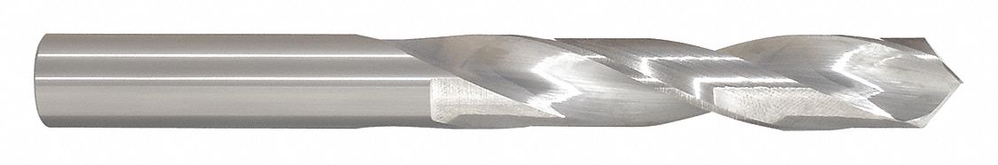 JOBBER LENGTH DRILL BIT, 4.5MM DRILL BIT SIZE, 7MM OVERALL L, BRIGHT FINISH