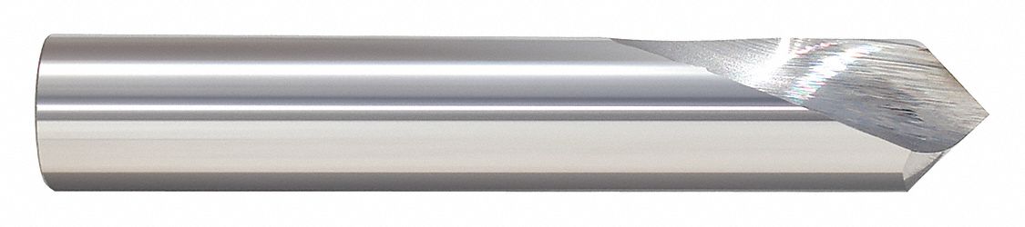 Spotting Drill Bit: 1/2 in Drill Bit Size, 1 1/4 in Flute Lg, 3 in Overall Lg
