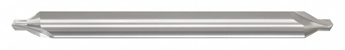 Center Drill: #2 Drill Size, 3/16 in Body Dia., 5/64 in Drill Point Dia., Carbide