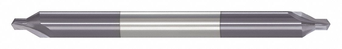 Center Drill: #1 Drill Size, 1/8 in Body Dia., 3/64 in Drill Point Dia., Carbide