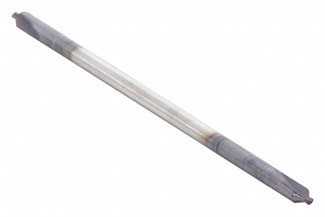 Center Drill: #1 Drill Size, 1/8 in Body Dia., 3/64 in Drill Point Dia., Carbide