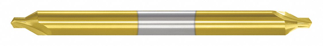 Center Drill: #1 Drill Size, 1/8 in Body Dia., 3/64 in Drill Point Dia., TiN Finish