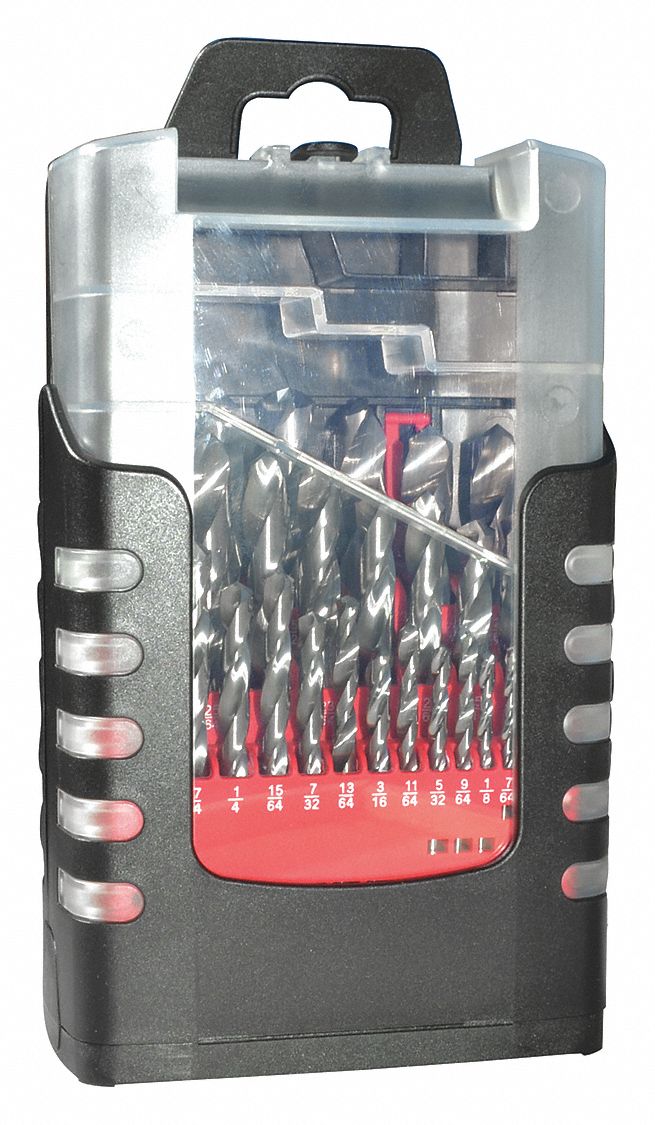 1.00 mm Smallest Drill Bit Size, 24 Drill Bits, Jobber Drill Bit Set
