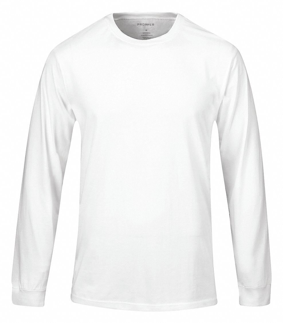 Tactical Shirt: Gen, T-Shirt Shirt, Men's, Tactical Shirt, Pullover, Long Sleeve, 3XL, White