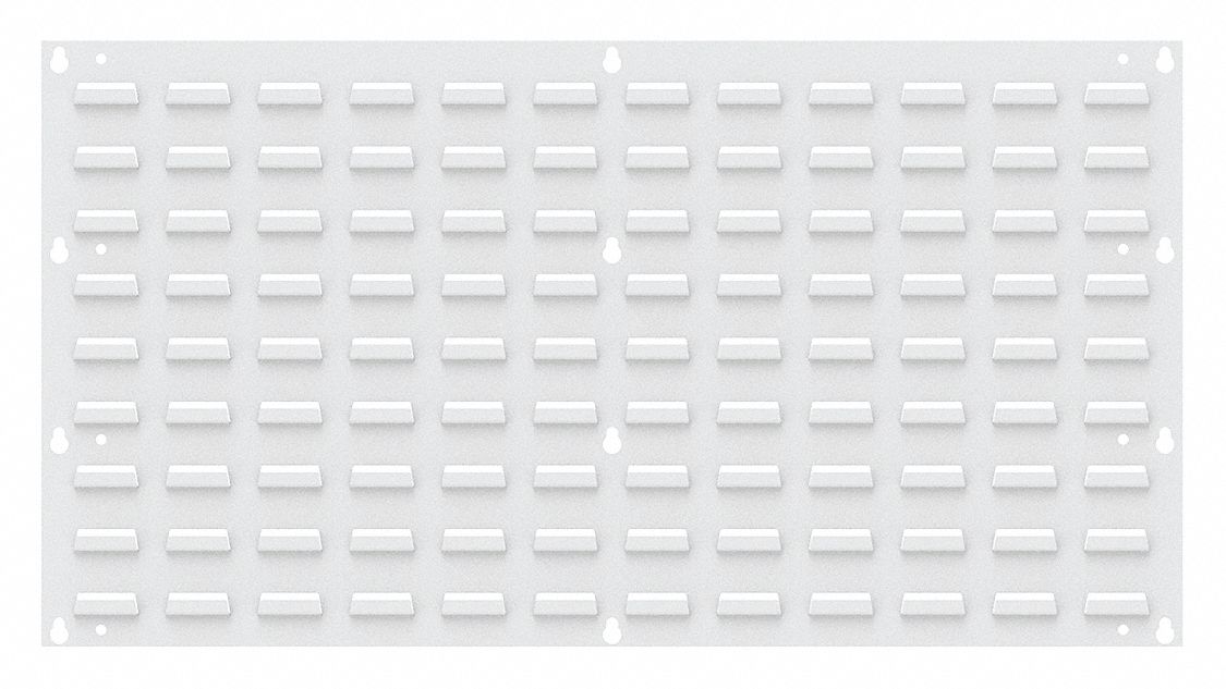 Louvered Panel: 20 in x 36 in x 5/16 in, 1 Sides, 0 Bins, White