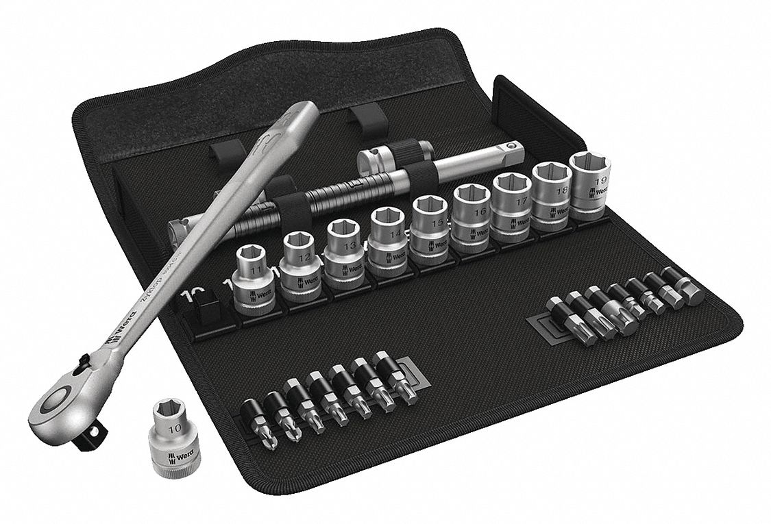 ZYKLOP METAL RATCHET SET 1/2 METRIC