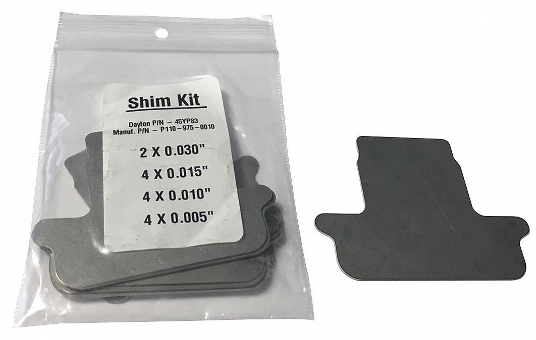 DAYTON Shim Kit Stainless Steel, Peristaltic Pump 45YP8345YP83