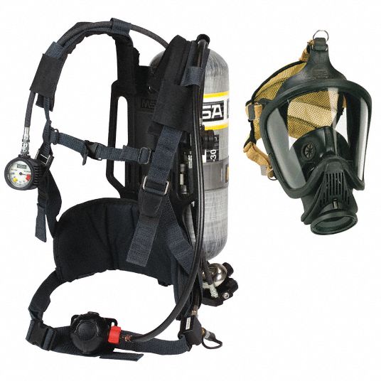 MSA Industrial SCBA, Includes Advantage 4000 Harness, Cylinder
